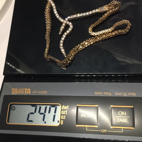 NEW 14K Gold diamonds necklace - Picture 5 of 8